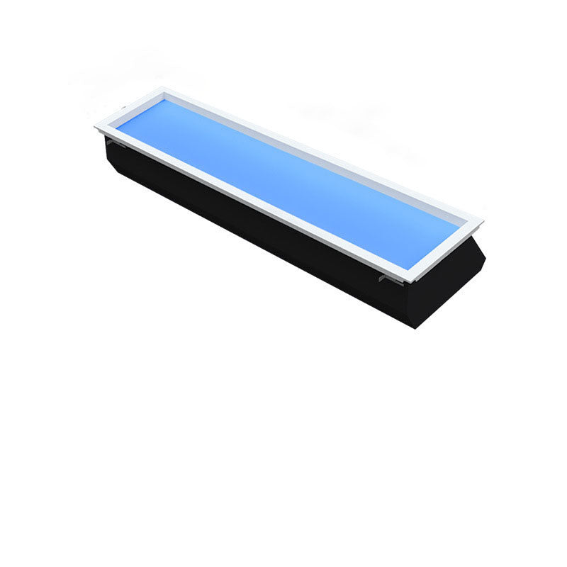 Moderna Lampada a Soffitto LED Metallica Minimalista Blu Cielo per Soggiorno