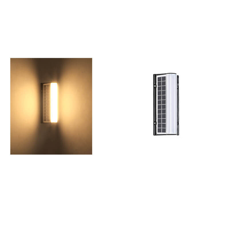 Moderna Lampada da Parete da Giardino Esterna a LED Solare Impermeabile in Acrilico