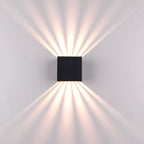 Lampada da Parete LED Moderna Quadrata in Alluminio Impermeabile da Esterno