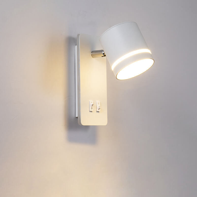 Faretto quadrato nordico contemporaneo in ferro, orientabile, lampada da parete LED per soggiorno e camera da letto