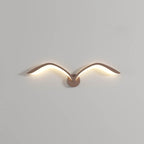 Lampada da parete LED in acrilico con gabbiano minimalista nordico