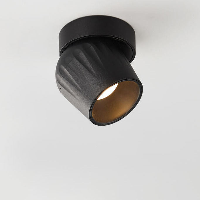 Faretto LED Angolare Regolabile in Alluminio Minimalista Moderno da Soffitto Semi-Incastro
