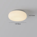 Lampada da Soffitto a Incasso Moderna Minimalista Ovali in Ferro PE LED per Camera da Letto