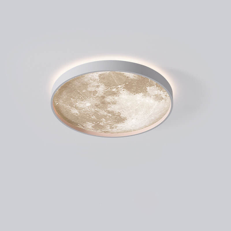 Moderna Lampada da Soffitto LED a Incasso Rotonda in Ferro Acrilico Minimalista per Soggiorno