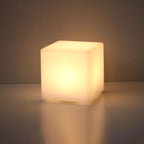 Lampada da tavolo decorativa a luce notturna con telecomando in geometria creativa PE