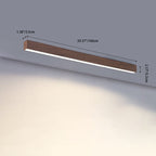 Moderna Lampada da Soffitto LED a Incasso in Alluminio con Venature di Legno