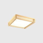 Lampada da soffitto LED quadrata in legno massello nordico stile giapponese