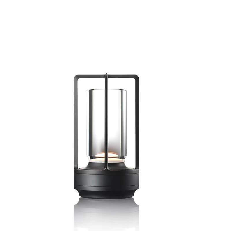 Lampada da Tavolo Notturna Ricaricabile USB in Alluminio Acrilico Vintage Nordico