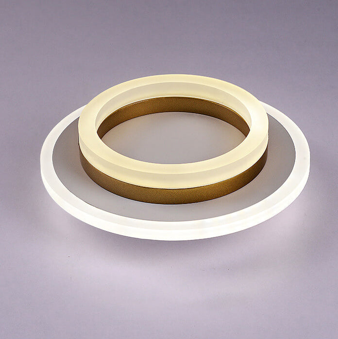 Lampada da soffitto LED a incasso quadrata circolare in acrilico semplice nordico