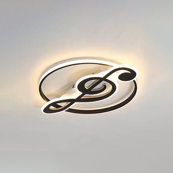 Design della Luce da Soffitto a LED con Note Musicali Creative Nordic