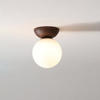 Lampada a Sospensione in Vetro e Ferro Minimalista Moderna con 1 Luce per Soggiorno