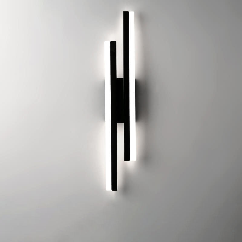 Lampada da parete LED in ferro acrilico con linee minimaliste moderne