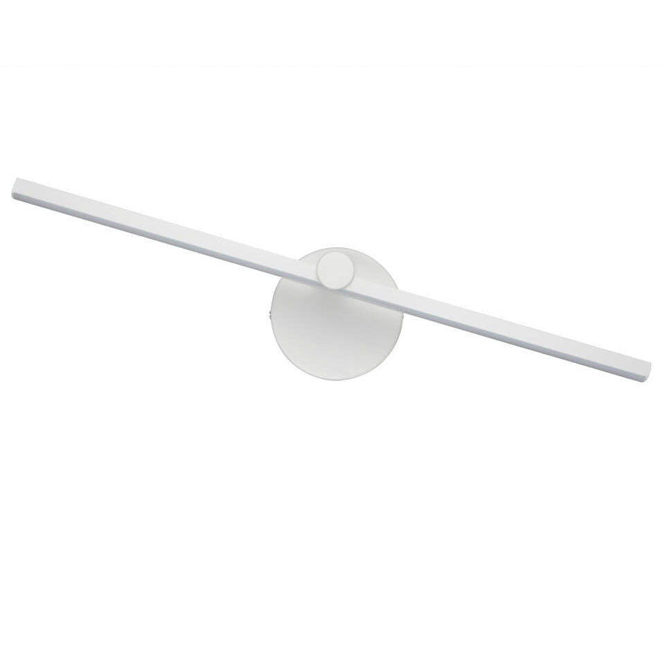 Lampada da parete a LED con specchio in alluminio lungo, stile minimalista nordico