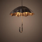 Lampadari a Ombrello in Ferro Industriale Contemporaneo da 5 Luci per Soggiorno