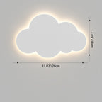 Lampada da Parete LED per Bambini a Forma di Nuvola Sorridente Creativa Contemporanea in Ferro e Acrilico per Camera da Letto