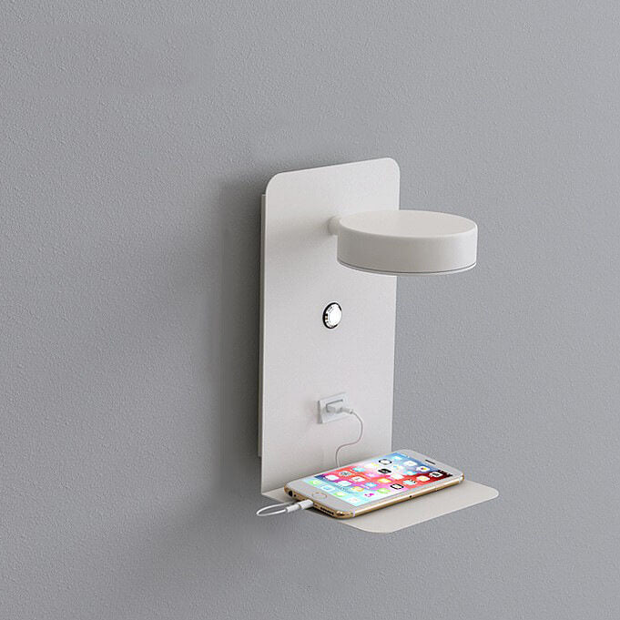 Lampada da Parete LED Quadrata Moderna Minimalista in Ferro e Acrilico Ricaricabile USB