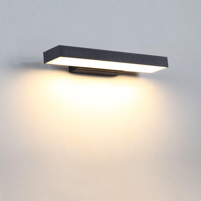 Lampada da Parete Esterno LED Piatta con Sensore Moderno Minimalista Rettangolare Impermeabile