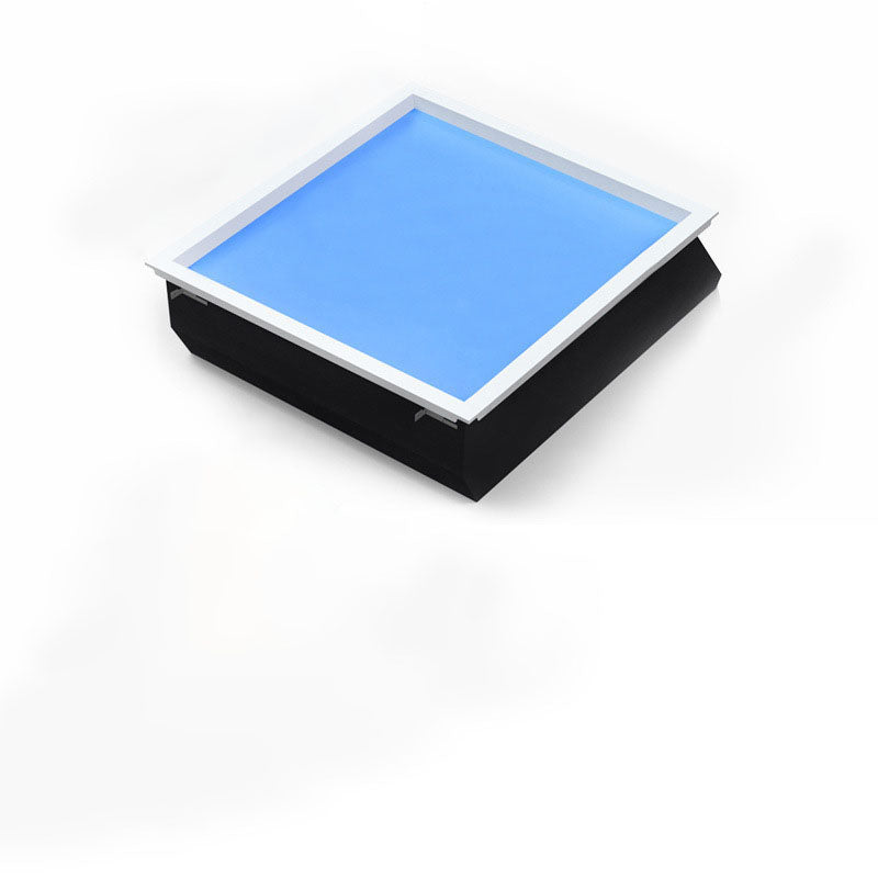 Moderna Lampada a Soffitto LED Metallica Minimalista Blu Cielo per Soggiorno