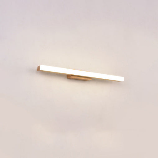 Lampada da parete LED a striscia lunga in legno minimalista nordico