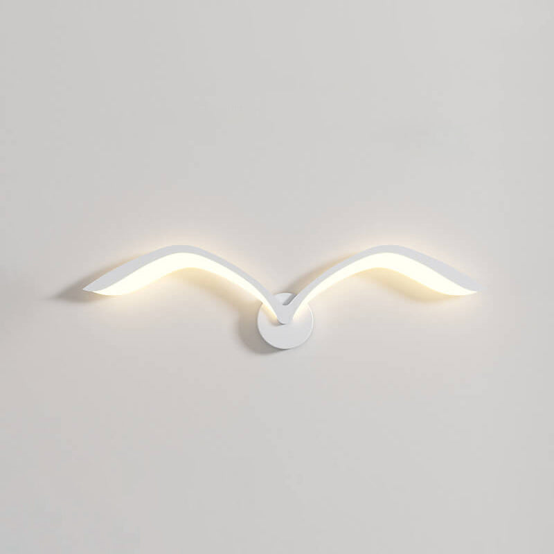 Lampada da parete LED in acrilico con gabbiano minimalista nordico