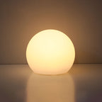 Lampada da tavolo decorativa a luce notturna con telecomando in geometria creativa PE
