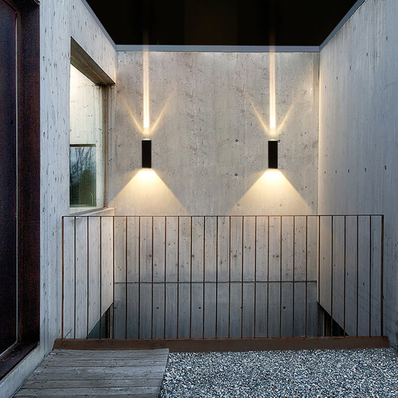 Lampada da Parete LED Rettangolare Moderna Minimalista in Alluminio per Esterni