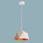 Moderna Lampada a Sospensione in Ferro Geometrica a Rombo con 1 Luce