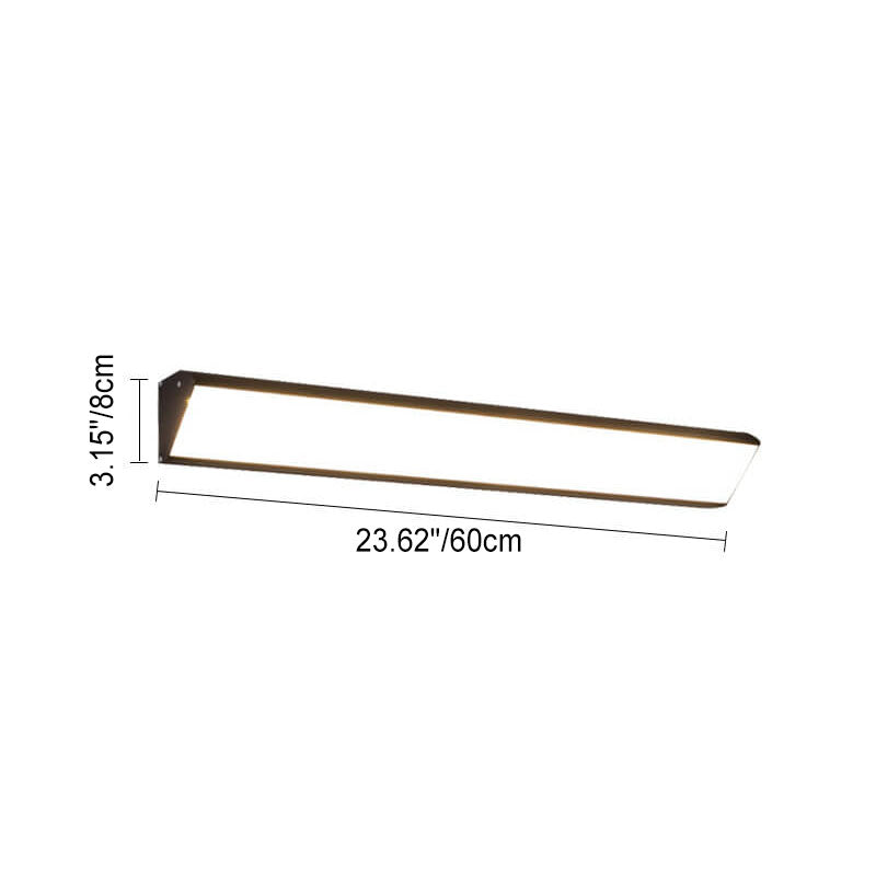 Lampada da Parete LED Impermeabile in Alluminio e Acrilico per Esterni, Design Moderno Minimalista, Bar Lungo