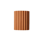 Applique da parete contemporanea scandinava in resina a mezza colonna con 2 luci per corridoio