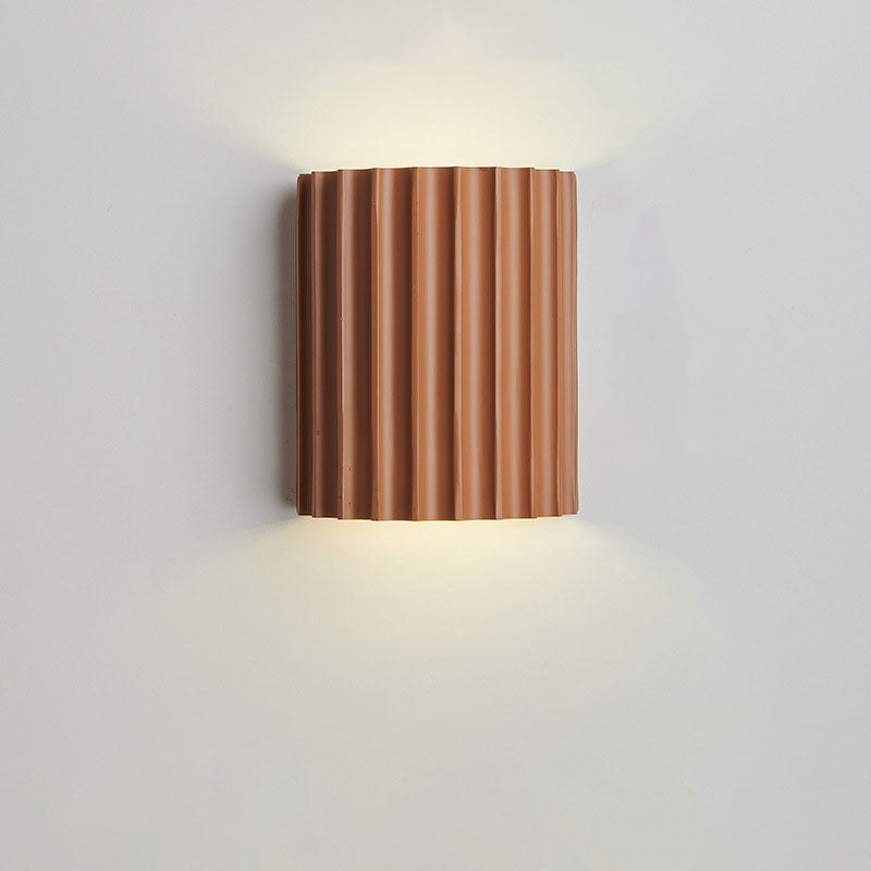Applique a muro in resina nordica contemporanea a 2 luci per camera da letto