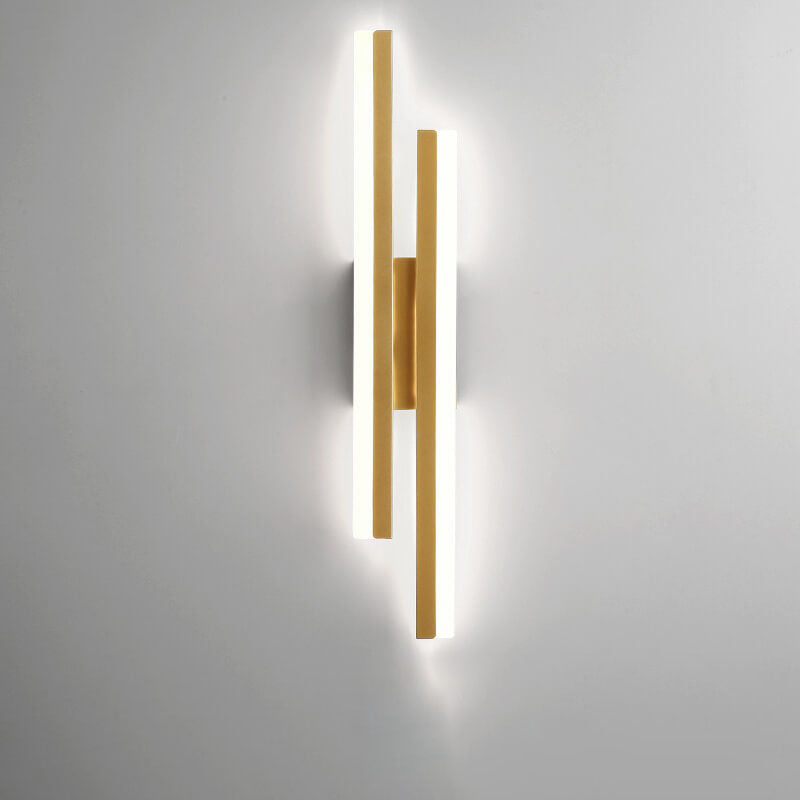 Lampada da parete LED in ferro acrilico con linee minimaliste moderne