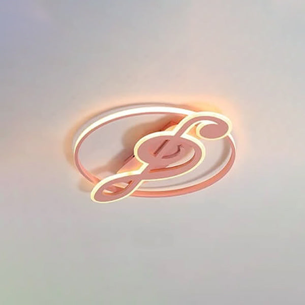 Design della Luce da Soffitto a LED con Note Musicali Creative Nordic