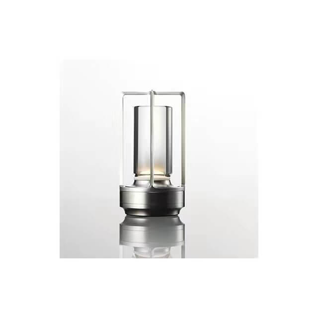 Lampada da Tavolo Notturna Ricaricabile USB in Alluminio Acrilico Vintage Nordico