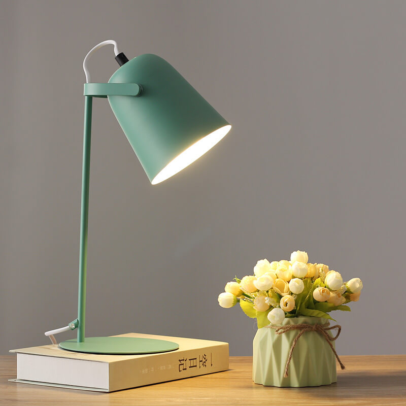 Lampada da Tavolo 1 Luce Design Secchiello Creativo Colorato Nordic