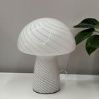 Lampada da Tavolo in Vetro Minimalista Moderna a 1 Luce a Forma di Fungo