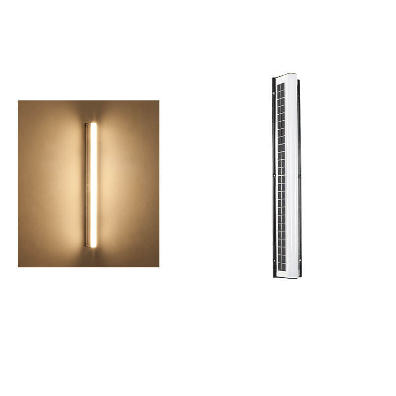 Moderna Lampada da Parete da Giardino Esterna a LED Solare Impermeabile in Acrilico
