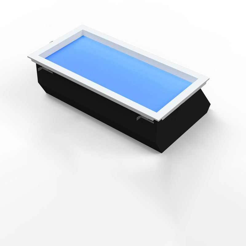 Moderna Lampada a Soffitto LED Metallica Minimalista Blu Cielo per Soggiorno