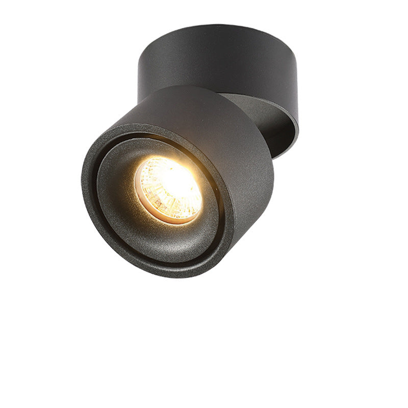 Moderna Lampada da Soffitto a Cilindro Minimalista in Alluminio LED con Angolo Regolabile per Soggiorno