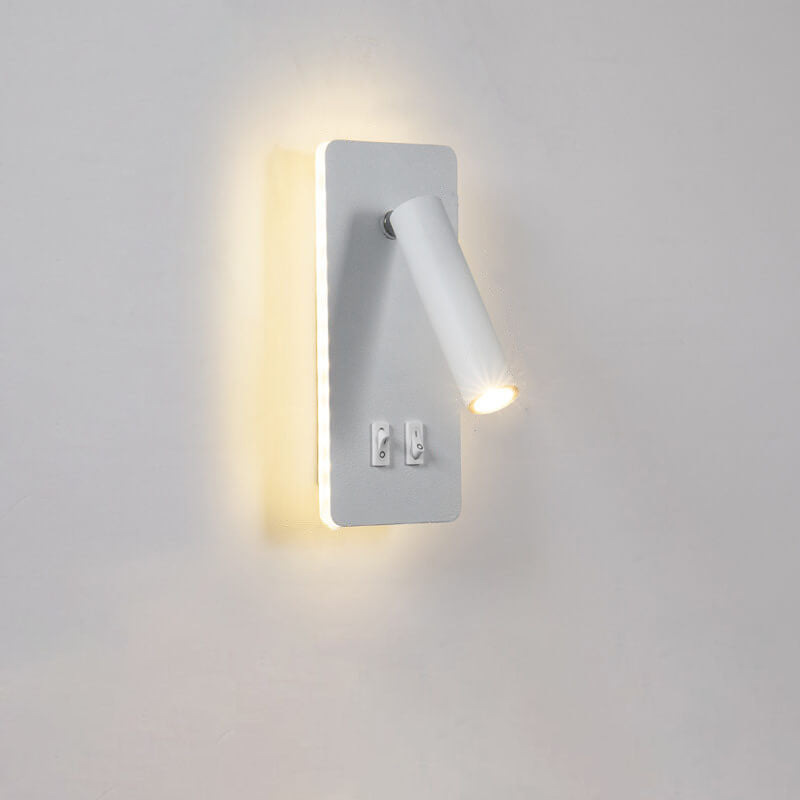 Faretto quadrato nordico contemporaneo in ferro, orientabile, lampada da parete LED per soggiorno e camera da letto