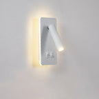 Faretto quadrato nordico contemporaneo in ferro, orientabile, lampada da parete LED per soggiorno e camera da letto