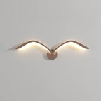 Lampada da parete LED in acrilico con gabbiano minimalista nordico
