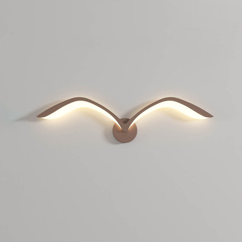 Lampada da parete LED in acrilico con gabbiano minimalista nordico