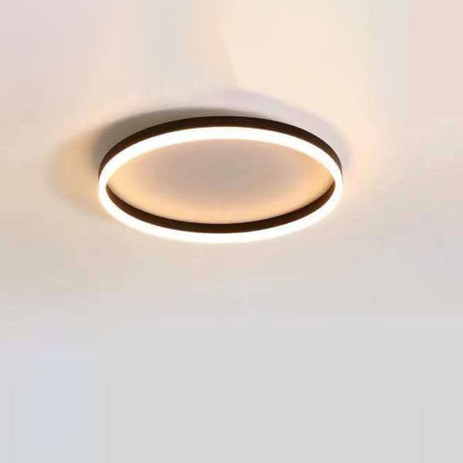 Lampada da soffitto a LED circolare minimalista nordica in ferro e acrilico