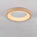 Lampada da soffitto a LED rotonda in legno log minimalista nordico