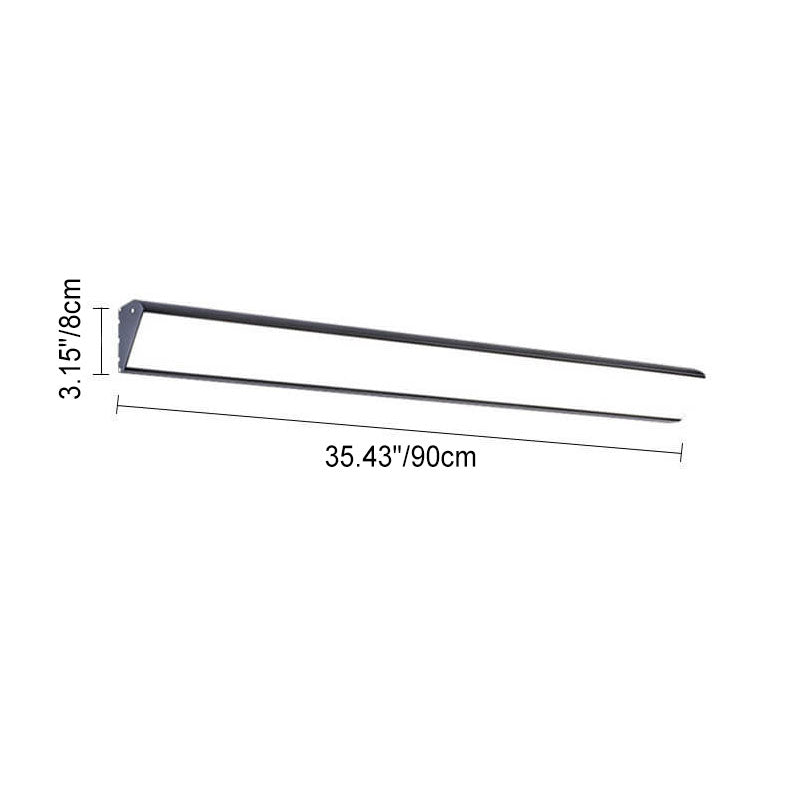 Lampada da Parete LED Impermeabile in Alluminio e Acrilico per Esterni, Design Moderno Minimalista, Bar Lungo