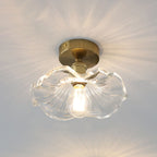 Lampada da Soffitto in Vetro a Forma di Ibisco