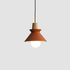Lampada a Sospensione Minimalista Nordica in Legno e Cemento con 1 Luce