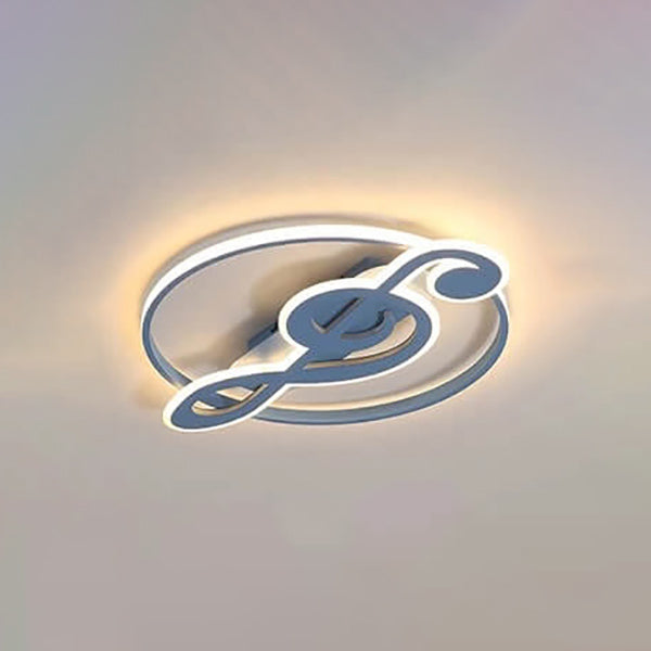 Design della Luce da Soffitto a LED con Note Musicali Creative Nordic