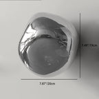 Lampada da parete a sfera irregolare in vetro elettroplaccato minimalista moderna con 1 luce per soggiorno
