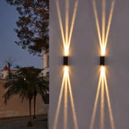 Lampada da Parete LED Rettangolare Moderna Minimalista in Alluminio per Esterni